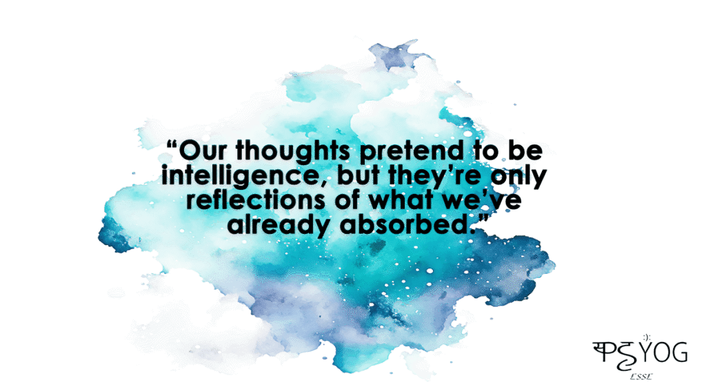 a quote image describing nature of thoughts