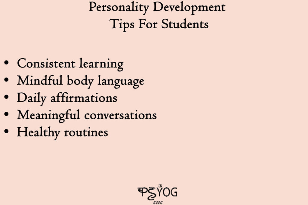 guide for Personality Development Tips For Students